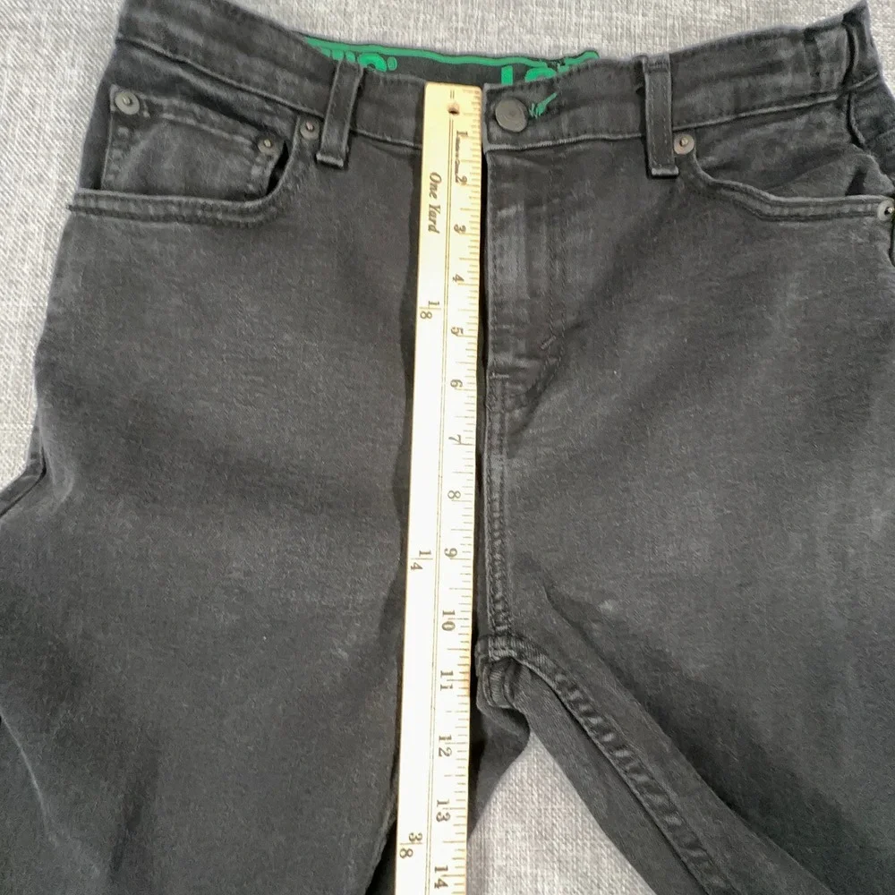 Levis 511 Slim Jeans Mens 30x32 (Fits as 30x31) Black Adjustable Stretch Waist